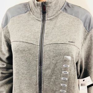 CLAVIN KLEIN ZIP SWEATSHIRT GRAY MEN